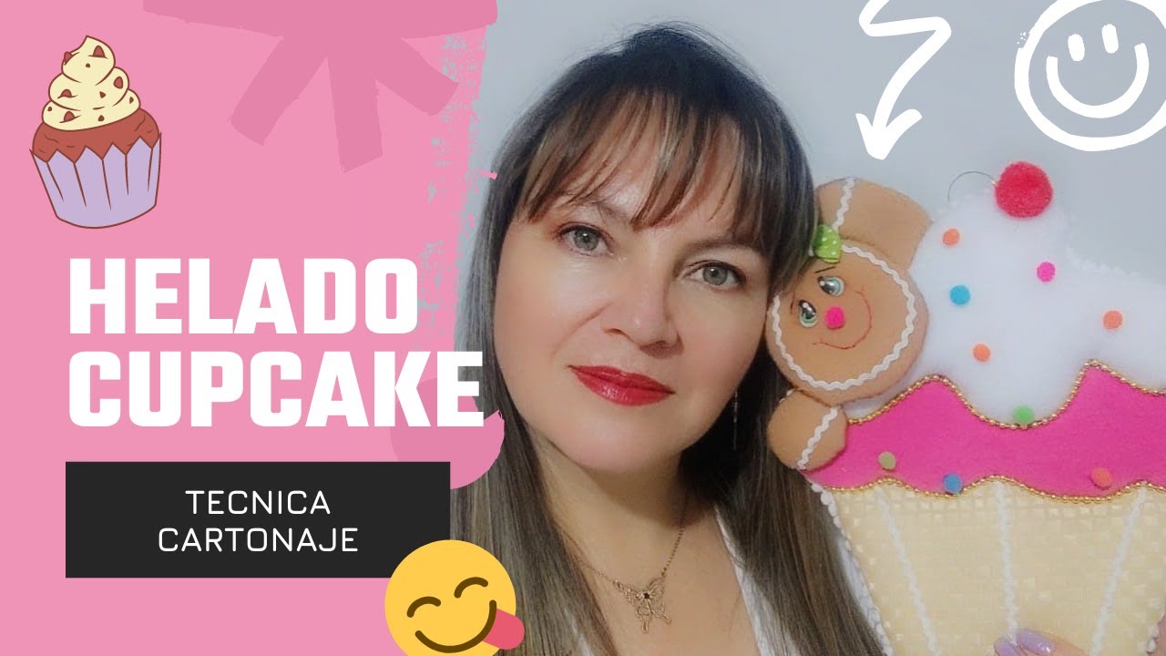 DIY - Hermoso HELADO técnica CARTONAJE | Moldes Gratis