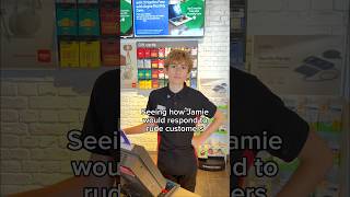Seeing how my colleague responds to rude customers