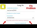 Fix snapchat login problem | Oops we could not find matching credentials