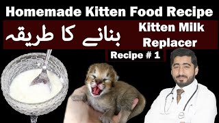 How to Make Homemade Emergency Kitten Food? | Which Milk is good for kittens? | Vet Furqan younas