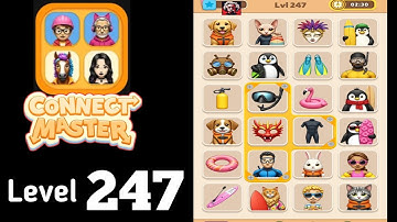 Connect Master Match Puzzle level 247 Guide Walkthrough Solution