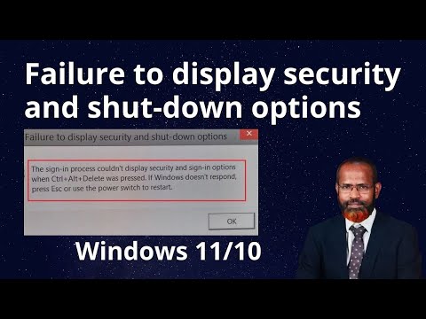 How to Fix ‘Failure to Display Security and Shutdown Options’