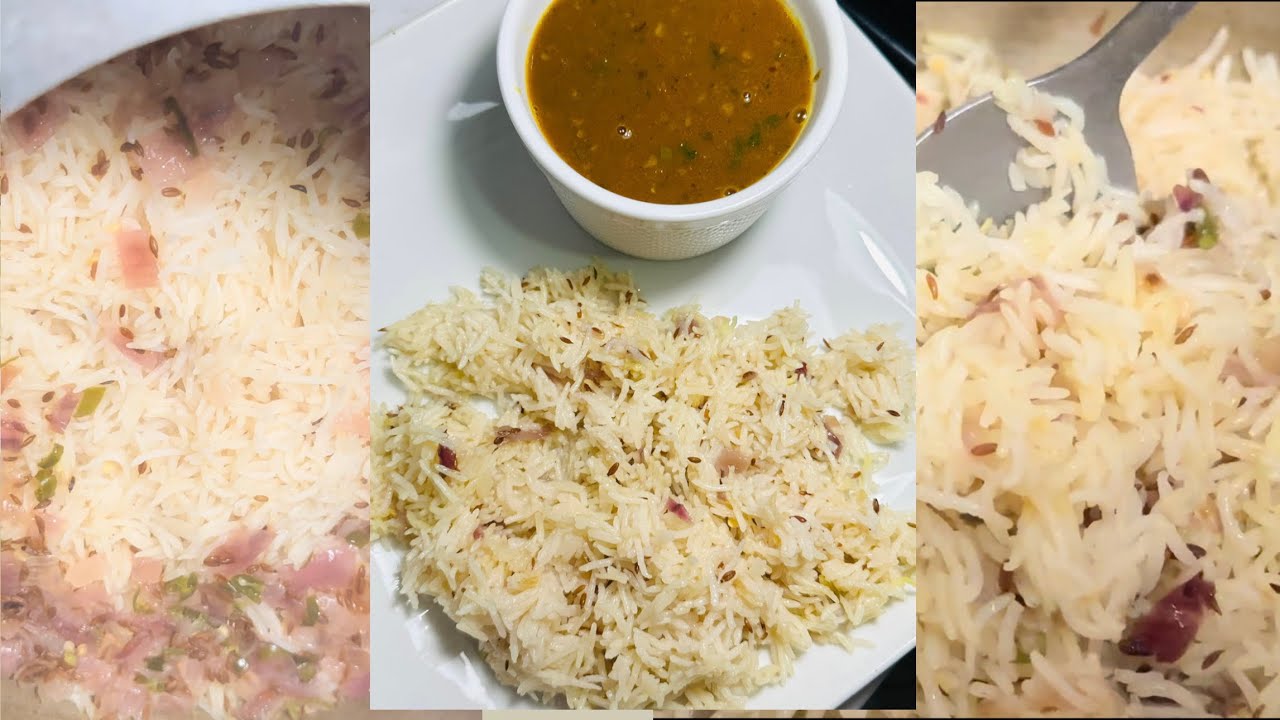Simple rice recipe simple jeera rice Quick rice recipe YouTube
