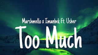 Marshmello, Imanbek - Too Much (Lyrics) Ft. Usher