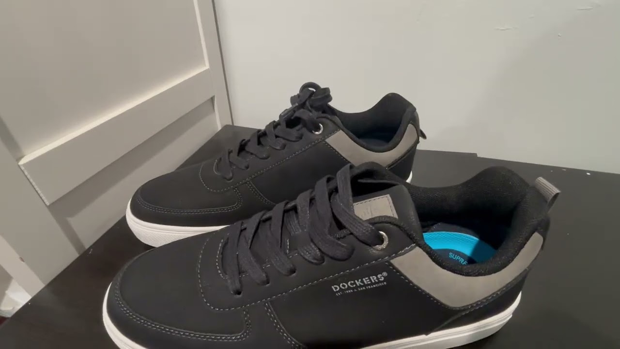 DOCKERS Mens Landon Synthetic Leather Casual Lace Up Sneaker Shoe