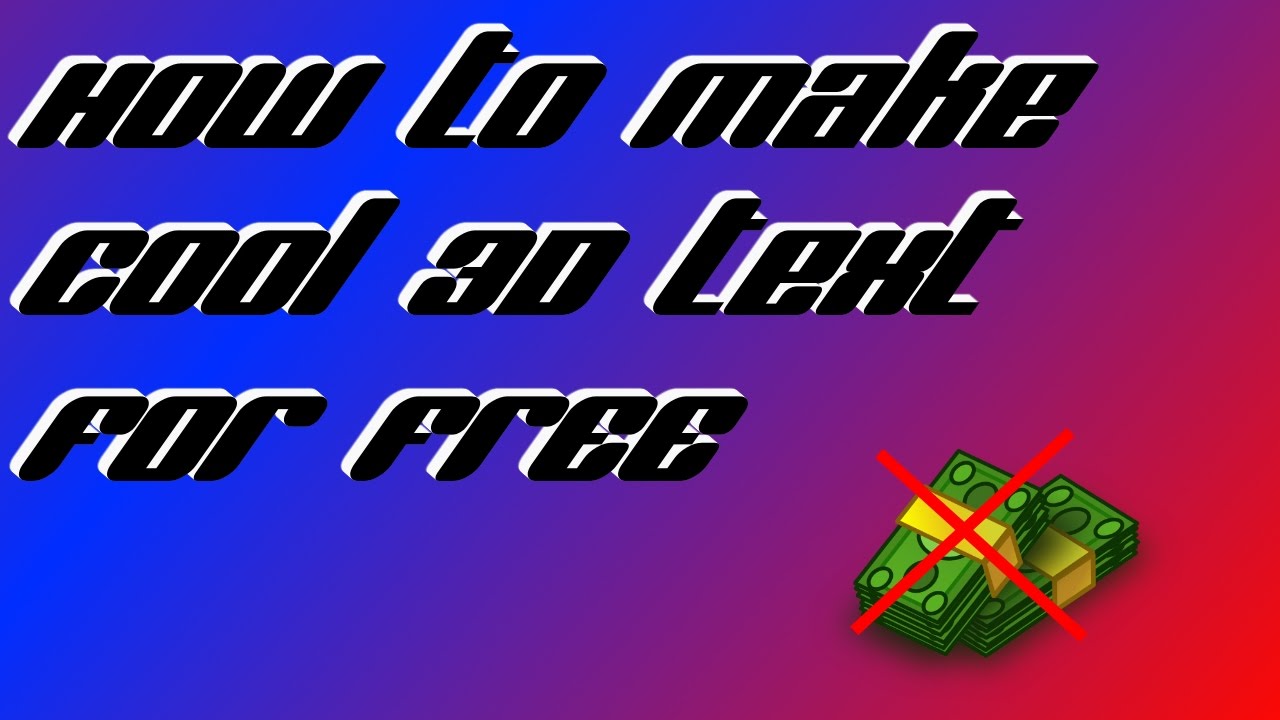 How To Make Cool 3D Text For FREE Paint.Net - YouTube