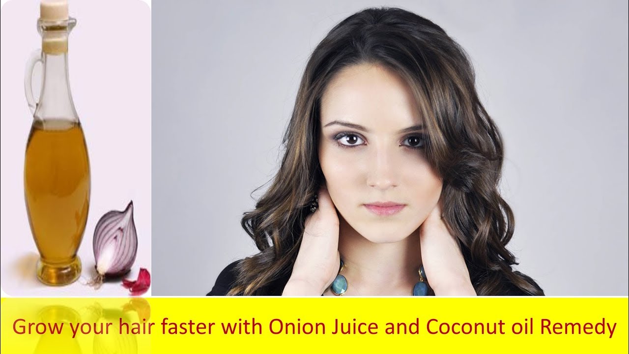 Grow your hair faster with Onion Juice and Coconut oil Remedy