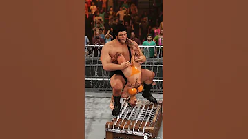 Andre The Giant Vs Rhea Ripley Part 3 WWE 2K24 Andrethegiant Rhearipley Wwe Wwe2k24 Shorts 