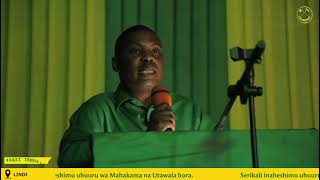 Mwenezi Shaka Ameipongeza Serikali kwa Kuheshimu Uhuru wa Mahakama na Utawala Bora. #CCMApp