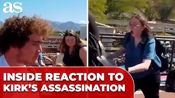 EXCLUSIVE FOOTAGE: inside witness reactions to CHARLIE KIRK
