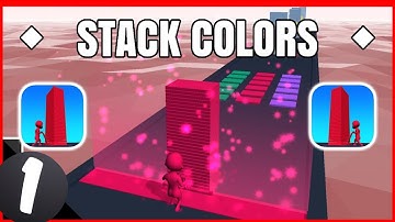*Stack Colors!  | *Gameplay Part 1 | First Levels (1-15) + Bonus/  *Walkthough