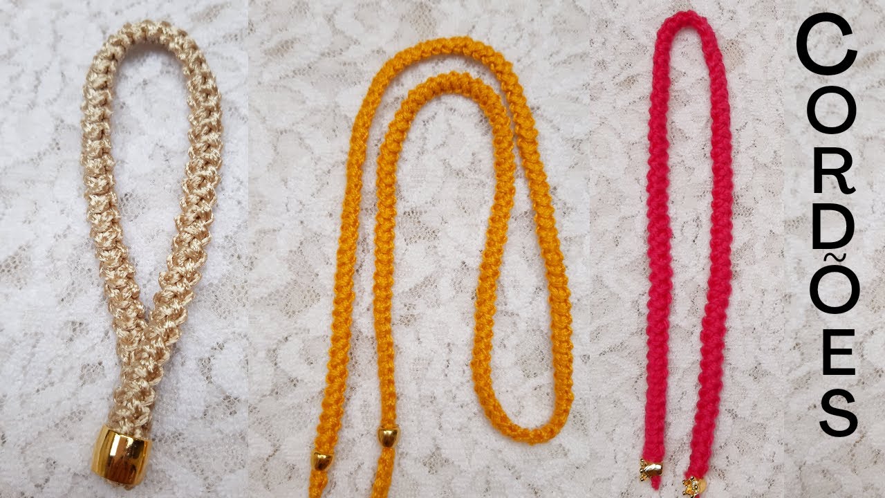 COMO FAZER CORDÕES PARA ROUPAS, BOLSAS, CALÇADOS e outros.