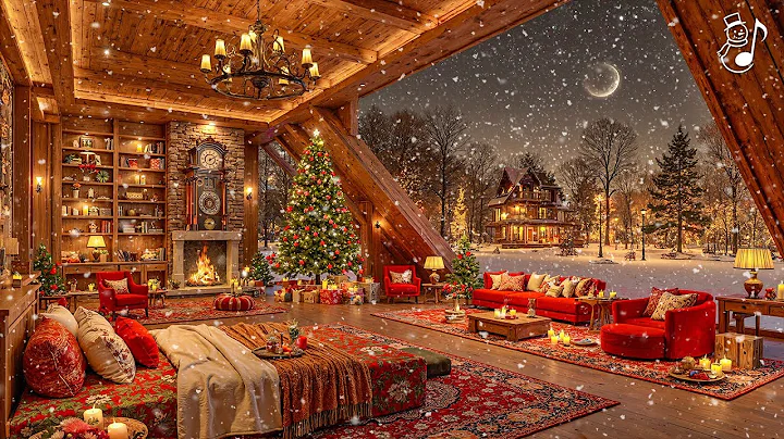 Peaceful Christmas Music for Relaxation 🎄 Beautiful Christmas Ambience 🔥 Warm Fireplace & Soft Snow
