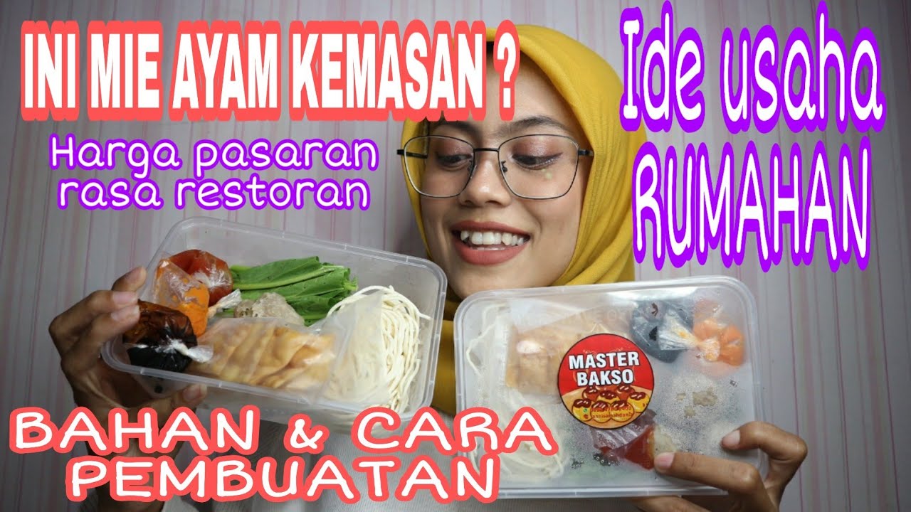 RESEP MIE AYAM KEMASAN, COCOK UNTUK USAHA RUMAHAN ! //11 - YouTube