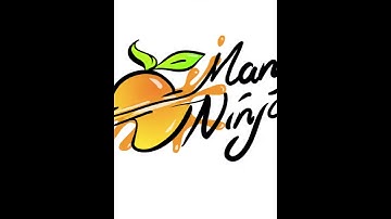 Adobe illustrator- Fun mango ninja logo design- SPEED ART