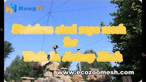 Stainless steel wire rope mesh for Parrot Aviary Mesh