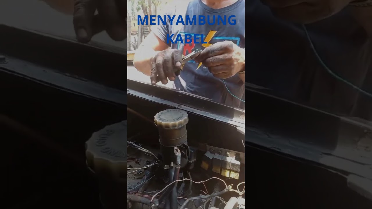tehnik sambung kabel mobil yang putus kebakar