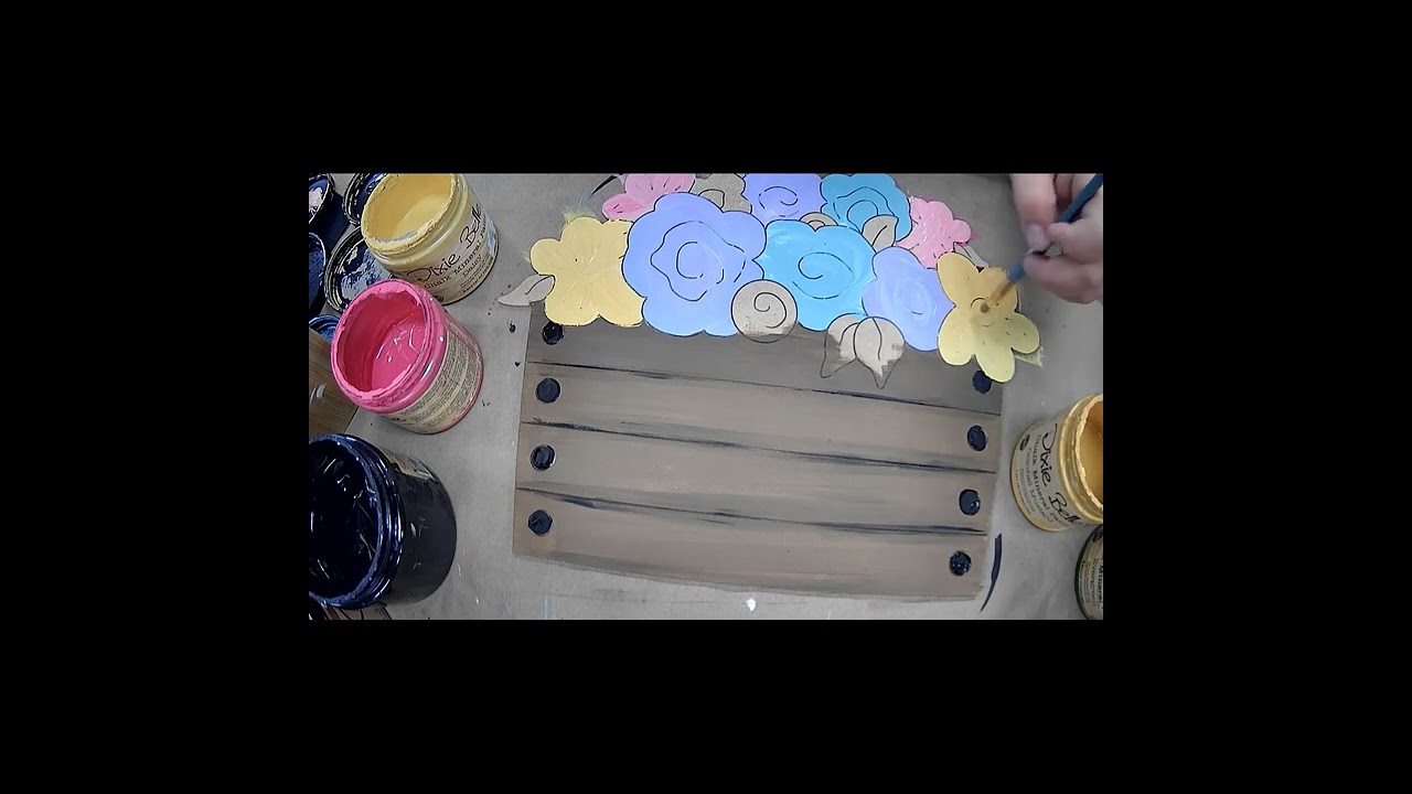 Painting Barrel of Flowers Tutorial