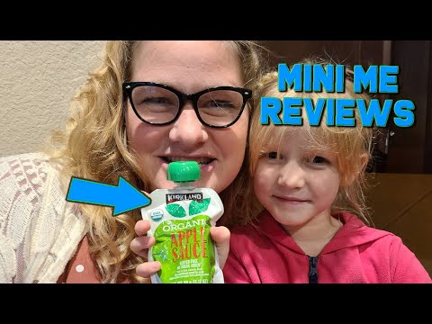 Review of Organic Apple Sauce Pouch Kirkland Motts Fruit Snacks