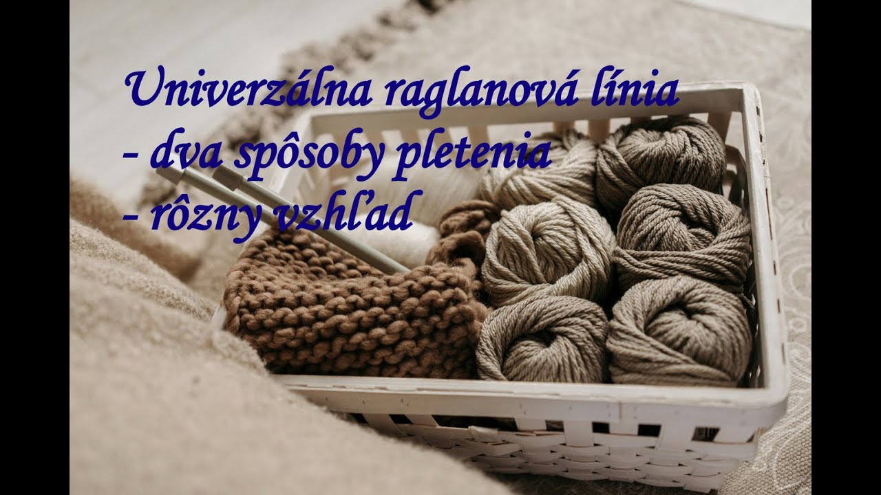 Raglanová línia pre každý model! #knitting #pletenie #navod #pattern #raglan