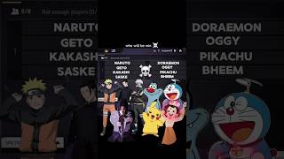 ANIME 👉 VS 👈 CARTOON ☠️#anime #vs #viralshorts #freefire #oggy #bheem#doraemon #pikachu