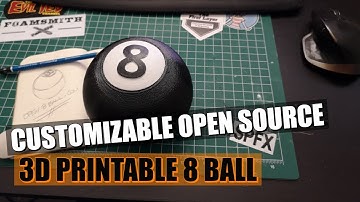 Magic 8 ball 3d print and build for Open 8 ball open8ball com