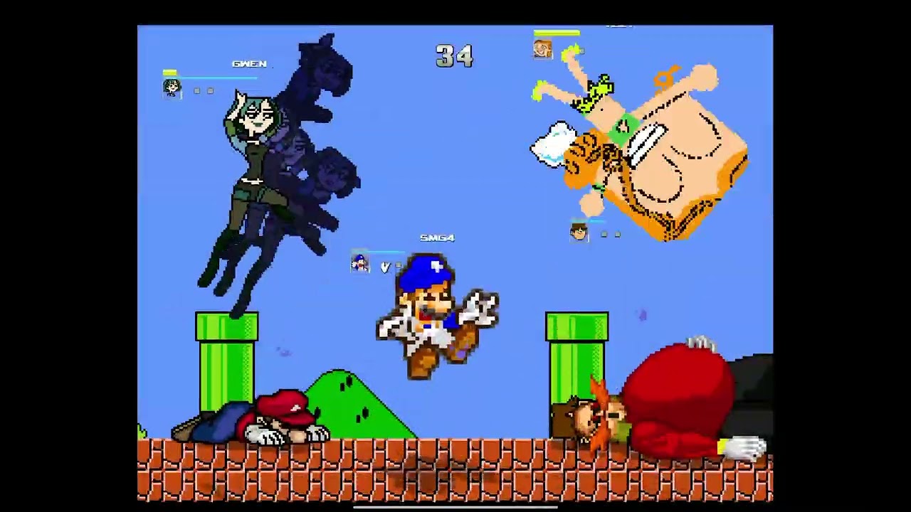 Random M.U.G.E.N. Battles #29: SMG4 vs Total Drama (4v4)