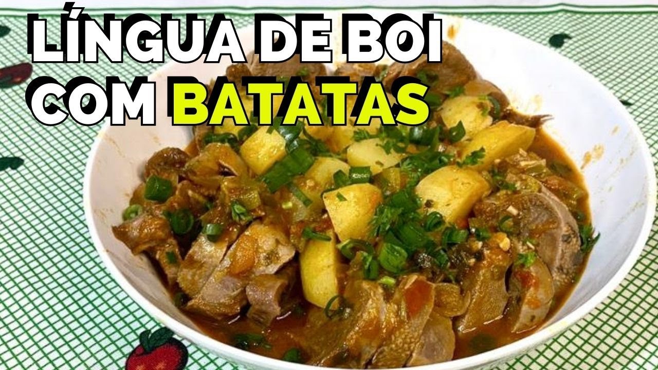 COMO FAZER A MELHOR LÍNGUA DE BOI NA PANELA DE PRESSÃO COM BATATAS