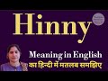 Hinny meaning l meaning of hinny l hinny ka matlab hindi mein kya hota hai l vocabulary