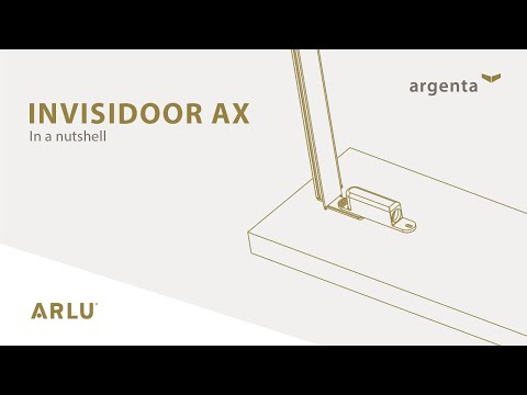 invisidoor AX pro: invisible aluminium frame for interior pivot doors up to 100 kg (English version)