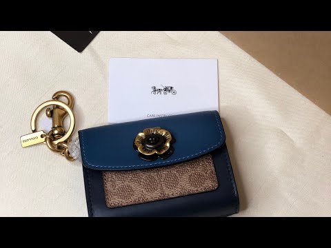 COACH®  Mini Tabby Bag Charm In Signature Canvas