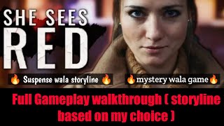 SHE SEES RED- Interactive Movie: Full Gameplay walkthrough | Movie like Experience Android gameplay screenshot 1