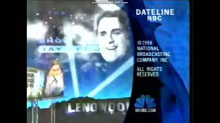 Dateline NBC Split Screen Credits (November 24, 1998)