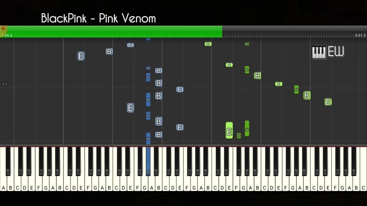 BlackPink - Pink Venom || piano tutorial
