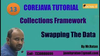 Corejava Tutorial || Collection Framework || video-13 || Swapping The Data || BY Ratan Sir
