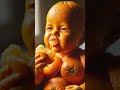orange eating orange 💥. #animals #cartoon #cutebaby