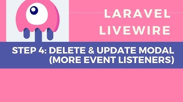 Laravel Livewire Tutorial: Delete and Update Modal - More Event Listeners (part 4)