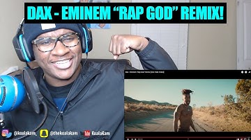 DID HE DO IT BETTER THAN EMINEM!? Dax - Eminem "Rap God" Remix [One Take Video] | REACTION!
