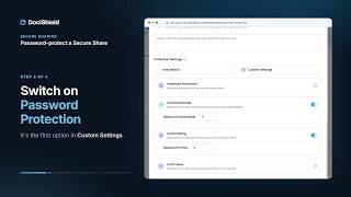 How to password-protect a Secure Share