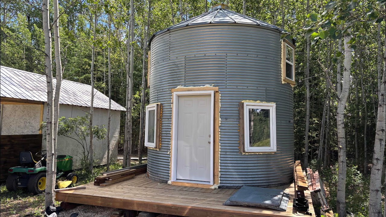 Installing a man door in a grain bin