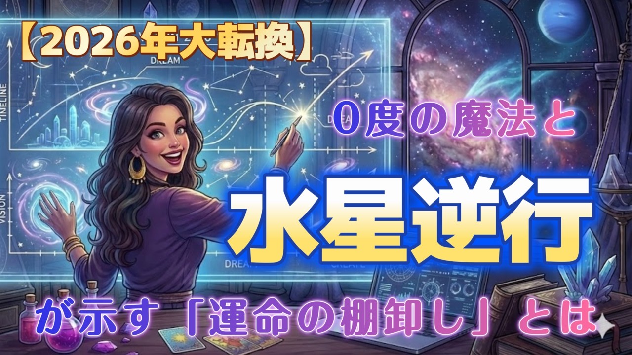2/26～3/21 水星逆行と0度の魔法が進める「運命の棚卸し」とは
