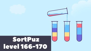 SortPuz level 166, 167, 168, 169, 170 | WalkThrough | Gameplay