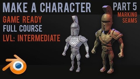 Character modelling tutorial- part 5 - Marking seams & unwrapping - 2018