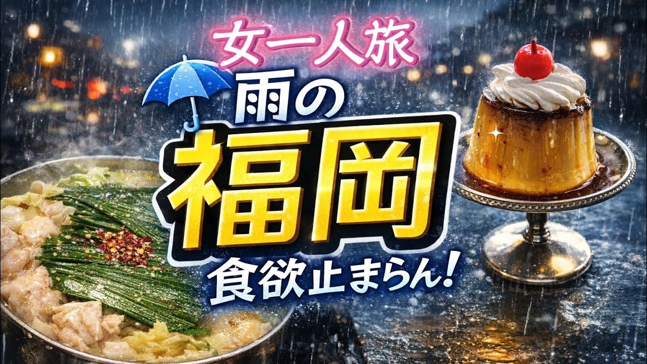 【女一人旅】雨の福岡、食欲も独り言も止まらない一泊二日【夜行バス＆カプセルホテル】