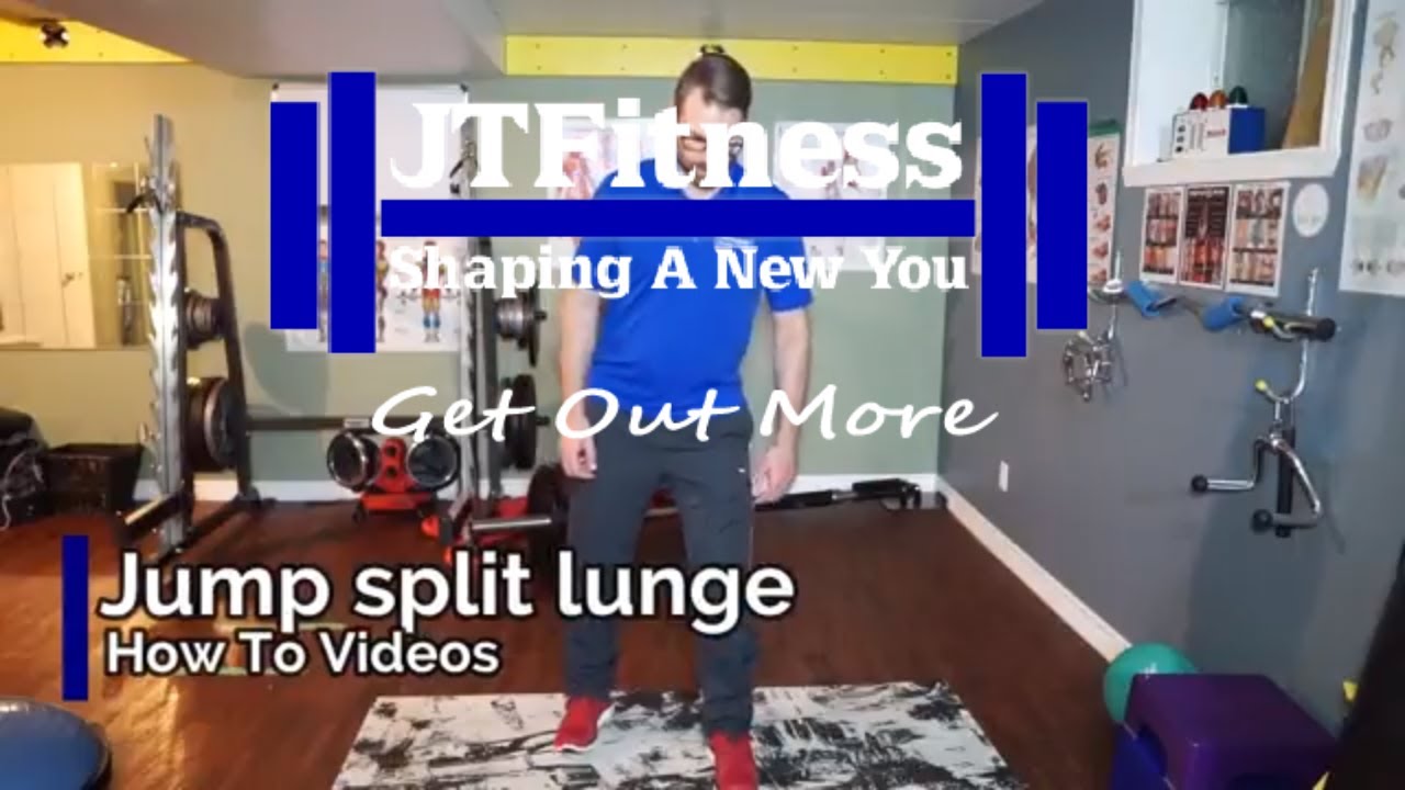 Jump split lunge