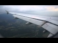 Landing at Quito Airport UIO on a Cloudy Day, with LAN Ecuador A319