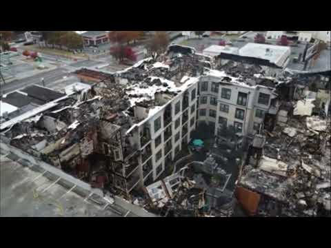 DRONE VIDEO: Massive fire destroys Atlanta apartment complex; 2 people arrested