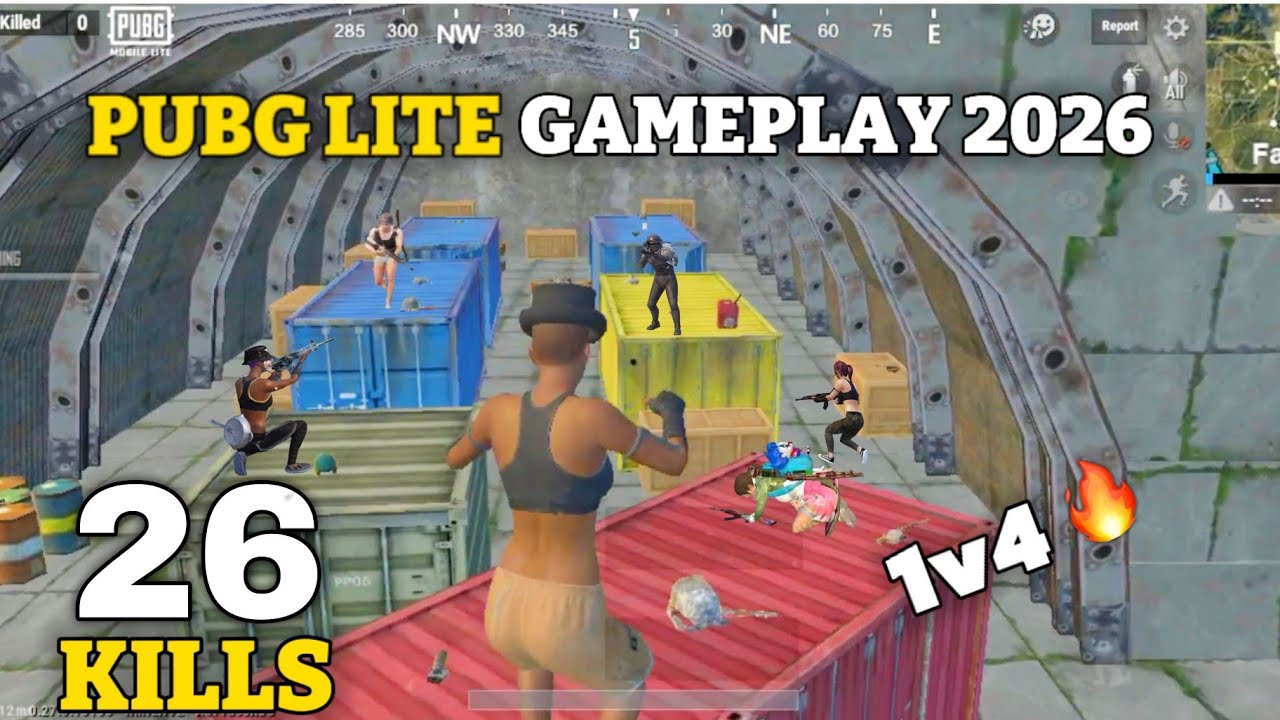 26 KILLS 🥶 PUBG LITE 2026 SOLO VS SQUAD FULL RUSH GAMEPLAY | PUBG LITE ...