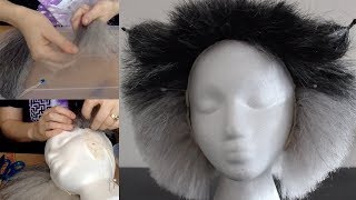 How To Make a Jellicle Cat Wig - Attaching Kanekalon Time-Lapse Tutorial