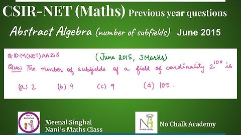 Abstract Algebra (number of subfields), CSIR UGC NET Question, June 2015 (Q.ID.M(NET)AA21S)